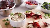 Navy Bean Hummus and Mixed Vegetable Pita Pockets Navy Bean Hummus and Mixed Vegetable Pita Pockets