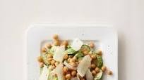 Pan Fried Chickpeas and Brussels Sprout Caesar Salad Pan Fried Chickpeas and Brussels Sprout Caesar Salad