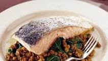 Spicy salmon & lentils Spicy salmon & lentils