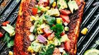 Grilled Salmon with Avocado Salsa Grilled Salmon with Avocado Salsa