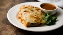 Ancho-chile shrimp quesadillas Ancho-chile shrimp quesadillas