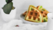 Pandan Mochi Waffles Pandan Mochi Waffles