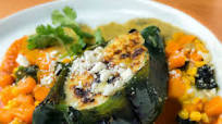 chiles rellenos de pollo gratiandos