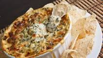 Hot Cheesy Crab, Spinach and Artichoke Dip Hot Cheesy Crab, Spinach and Artichoke Dip