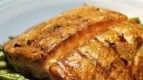 Grilled Salmon (marinated in brown sugar & worcestershire sauce) Grilled Salmon (marinated in brown sugar & worcestershire sauce)