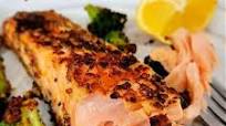 Air Fryer Salmon with Garlic Maple Dijon topping Air Fryer Salmon with Garlic Maple Dijon topping