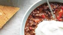 Slow Cooker Beef & Black Bean Chili with Corn Bread Slow Cooker Beef & Black Bean Chili with Corn Bread