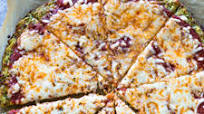 Low-Carb Zucchini Crust pizza Low-Carb Zucchini Crust pizza