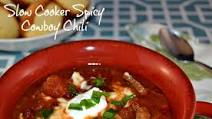 Spicy Cowboy Chili Slow Cooker Recipe #SlowCookerMeals Spicy Cowboy Chili Slow Cooker Recipe #SlowCookerMeals