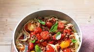 Pork and chilli tagliatelle in a tomato sauce Pork and chilli tagliatelle in a tomato sauce