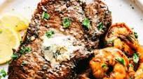 Skillet Garlic Butter Steak and Shrimp Skillet Garlic Butter Steak and Shrimp