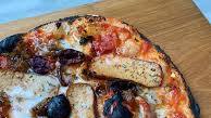 Smoked Tofu and Caramelized Onion Pizza with Vegan Feta, Olives and Rosemary Smoked Tofu and Caramelized Onion Pizza with Vegan Feta, Olives and Rosemary