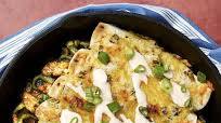 Salsa Verde Chicken Enchiladas with Mexican Cheese and Hot Sauce Crema Salsa Verde Chicken Enchiladas with Mexican Cheese and Hot Sauce Crema