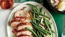 Sweet and Tangy Glazed Pork Tenderloin with Red Potato Mash Sweet and Tangy Glazed Pork Tenderloin with Red Potato Mash