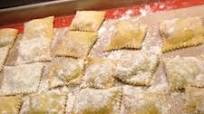 Homemade Ravioli with Ricotta Cheese and Spinach Filling Homemade Ravioli with Ricotta Cheese and Spinach Filling