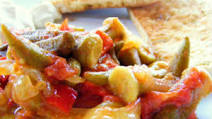 Turkish Okra In Olive Oil - Zeytinyağlı Bamya Turkish Okra In Olive Oil - Zeytinyağlı Bamya