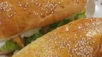 Chicken tikka subway burger with homemade sub burger Chicken tikka subway burger with homemade sub burger