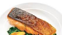 Seared Salmon with Wilted Spinach Seared Salmon with Wilted Spinach
