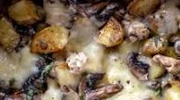 Loaded Baked Potato Casserole with Chicken and Mushrooms Loaded Baked Potato Casserole with Chicken and Mushrooms