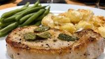 Pork loin with Crispy Sage Butter and Gnocchi Gratin Pork loin with Crispy Sage Butter and Gnocchi Gratin