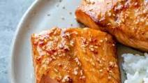 Honey Glazed Air Fryer Salmon Honey Glazed Air Fryer Salmon