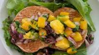 Salmon Burgers with Teriyaki Glaze & Mango Salsa Salmon Burgers with Teriyaki Glaze & Mango Salsa