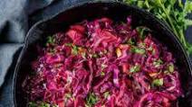 Warm Red Cabbage Slaw with Apple Warm Red Cabbage Slaw with Apple