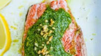 3 Ingredient Pesto Salmon 3 Ingredient Pesto Salmon