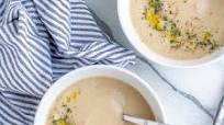 Creamy Roasted Cauliflower Soup with Onions & Garlic Creamy Roasted Cauliflower Soup with Onions & Garlic