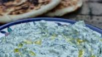 Labneh and watercress tzatziki Labneh and watercress tzatziki