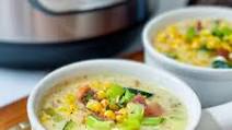 Instant Pot Zucchini Corn Chowder with Bacon Instant Pot Zucchini Corn Chowder with Bacon
