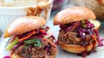 BBQ Pulled Pork Sliders with Vinegar Slaw BBQ Pulled Pork Sliders with Vinegar Slaw