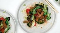 Sticky vegan chicken with rice Sticky vegan chicken with rice
