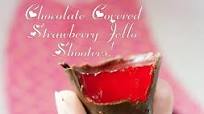 Chocolate Covered Strawberry Jello Shooters Chocolate Covered Strawberry Jello Shooters