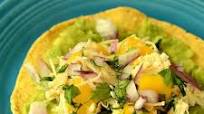 Mini Chicken and Mango Tostadas Mini Chicken and Mango Tostadas