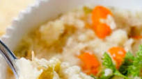 SLOW COOKER LEMON CHICKEN ORZO SOUP SLOW COOKER LEMON CHICKEN ORZO SOUP