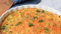 Low FODMAP crustless quiche with spinach Low FODMAP crustless quiche with spinach
