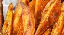 Baked Sweet Potato Fries with Za'atar and Tahini Baked Sweet Potato Fries with Za'atar and Tahini