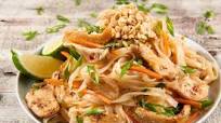 Chicken Pad Thai with carrots, roasted peanuts, and cilantro Chicken Pad Thai with carrots, roasted peanuts, and cilantro