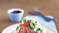 Gammon steaks with colcannon and redcurrant sauce Gammon steaks with colcannon and redcurrant sauce