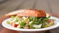 Simple Caesar Salad with Salmon and Pasta Simple Caesar Salad with Salmon and Pasta