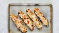 Bruschetta Zucchini Boats with Couscous and Melty Mozz Bruschetta Zucchini Boats with Couscous and Melty Mozz