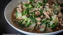 Ginisang Pechay at Giniling with Oyster Sauce Ginisang Pechay at Giniling with Oyster Sauce