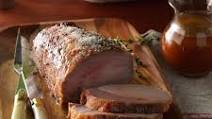 Roast Pork Loin with Thyme-Honey Mustard Sauce Roast Pork Loin with Thyme-Honey Mustard Sauce