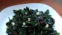 Kale with Garlic and Cranberries (Paleo, AIP, GAPS, Wahls, Whole30) Kale with Garlic and Cranberries (Paleo, AIP, GAPS, Wahls, Whole30)