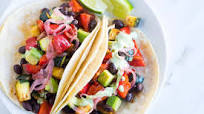 Roasted Veggie Tacos with Creamy Cilantro Sauce Roasted Veggie Tacos with Creamy Cilantro Sauce