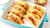 Cheesy Queso Beef Tacos Cheesy Queso Beef Tacos
