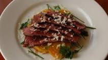 Grilled Beef Heart with Roasted Golden Beets and Horseradish Grilled Beef Heart with Roasted Golden Beets and Horseradish