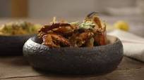 Singapore chilli crab with egg noodles Singapore chilli crab with egg noodles