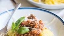 Spaghetti Squash with Meat Sauce Spaghetti Squash with Meat Sauce